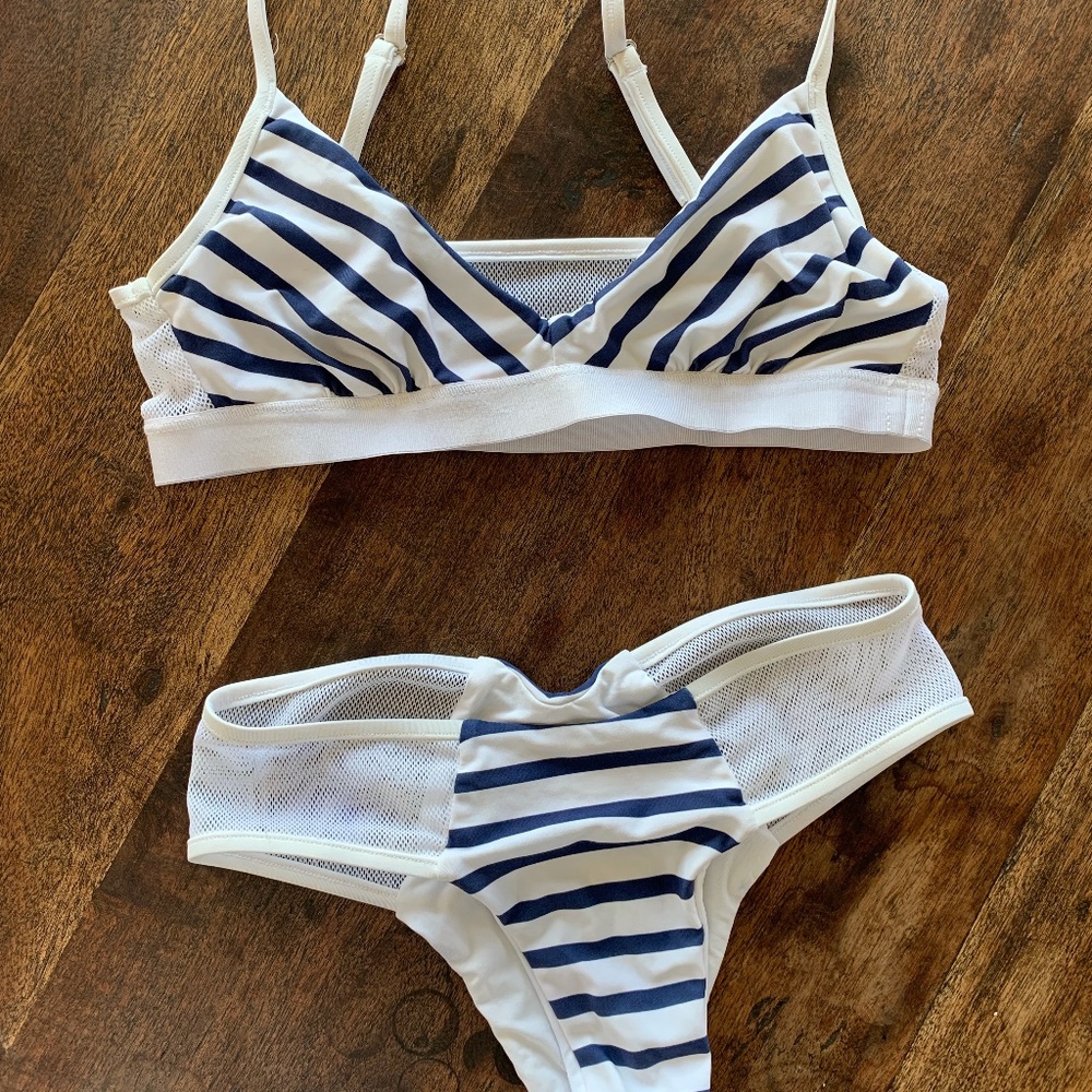 Portofino White & Blue Bikini